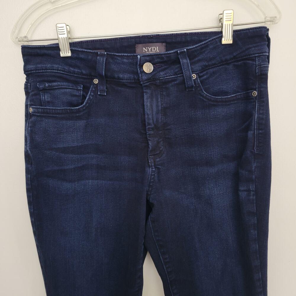 NYDJ Ami Skinny Ankle Jeans Sinclair Dark Wash Stretch Mid Rise Women 6 - Picture 4 of 12